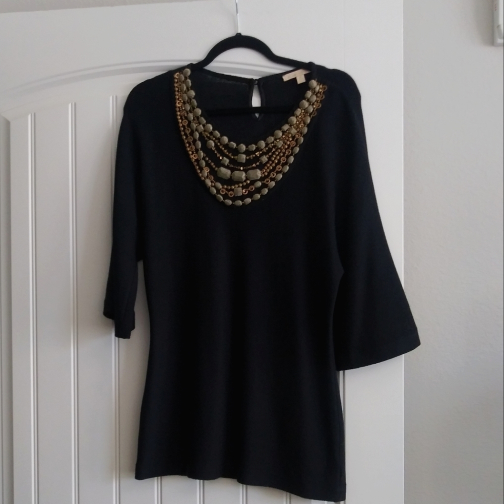 St. John Exquisite Top with Gorgeous and Unique Stones.